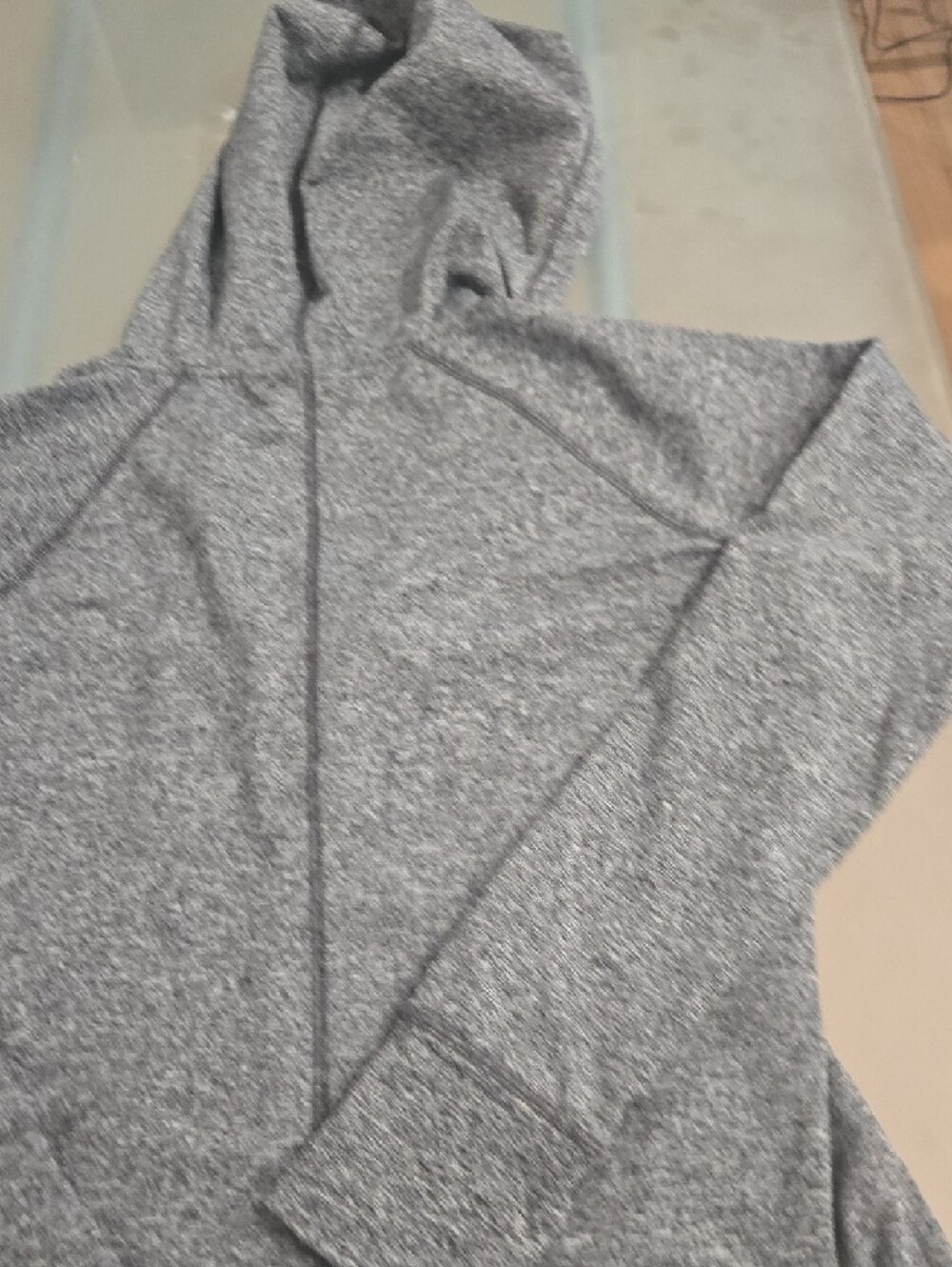NFL Gray Heather Zip-Up Hoodie with Black Trim - Picture 13 of 14